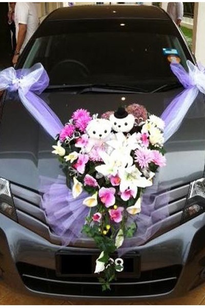 Hoa xe đám cưới Màu Tím